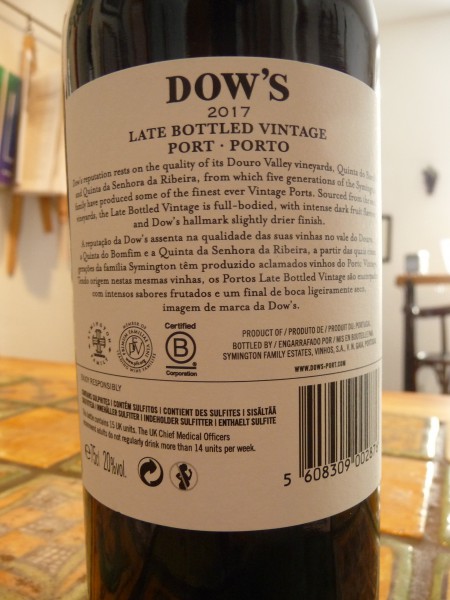 Portwein Late bottled vintage 2017