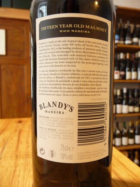 Madeira Malmsey 15 years