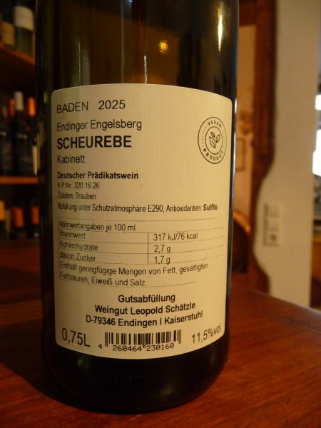 Scheurebe Endinger Engelsberg Kabinett 2025