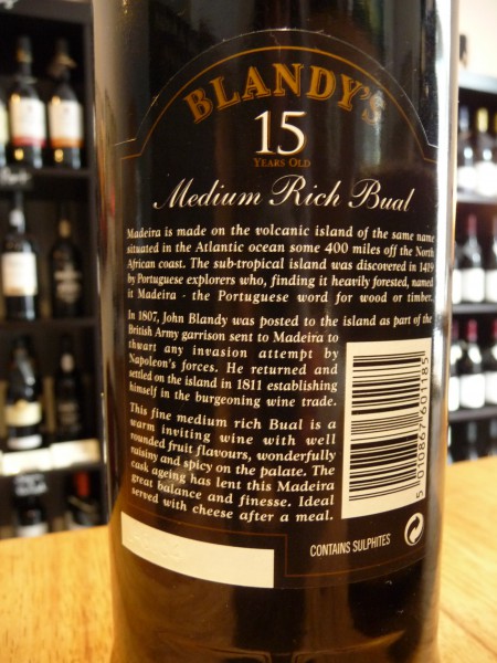 Madeira Bual 15 years