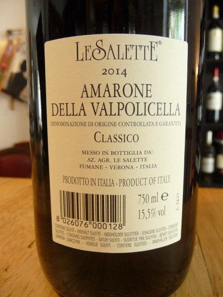 Amarone della Valpolicella Classico 2014