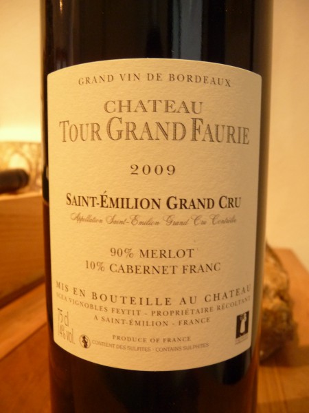 St. Emilion Grand Cru 2009