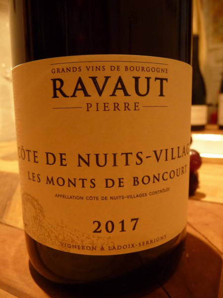 Côte de Nuits "Les Monts de Boncourt" 2017