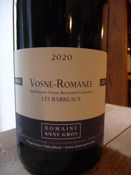 Vosne Romanée "Les Barreaux" 2020