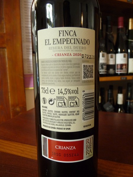 Tinto "Finca a el Empecinado" Crianza
