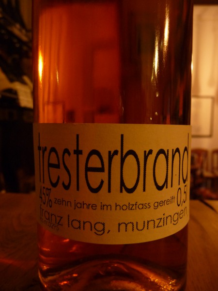 Trester vom Spätburgunder, 10 Jahre Holzfass