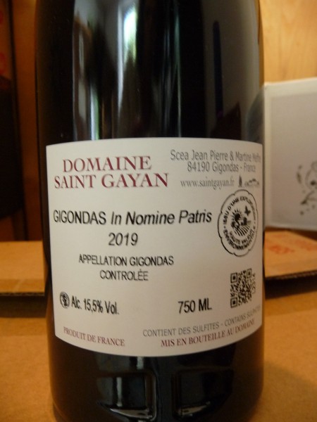 Gigondas "In Nomine Patris" 2019
