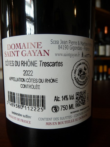 Cotes du Rhone "Trescartes" 2022