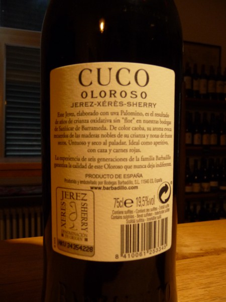 Dry Oloroso Cuco