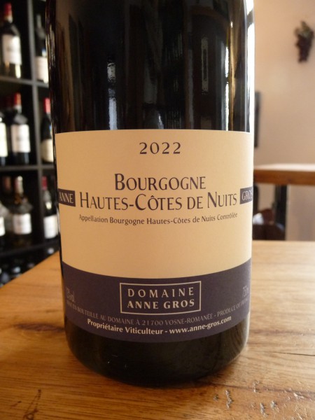 Bourgogne rouge Hautes Cotes de Nuits 2022