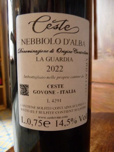 Nebbiolo d`Alba "La Guardia" 2022
