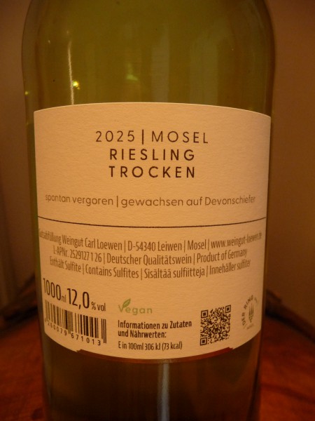 Riesling trocken 2025