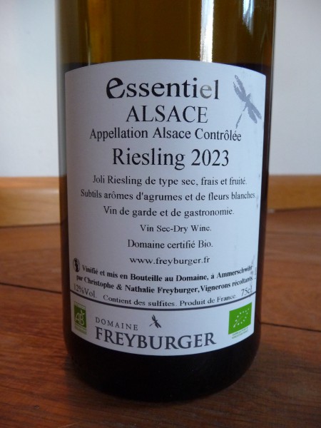 Riesling essentiel 2023 bio