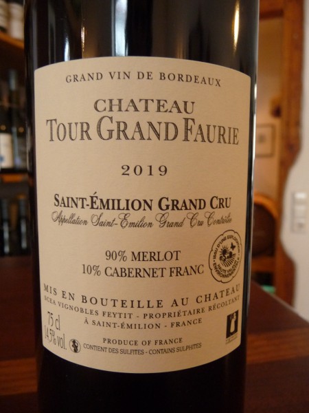 St. Emilion Grand Cru 2019