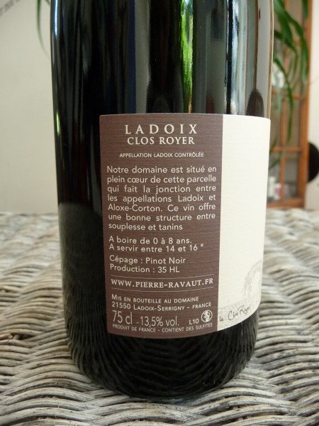 Ladoix "Clos Royer" 2018