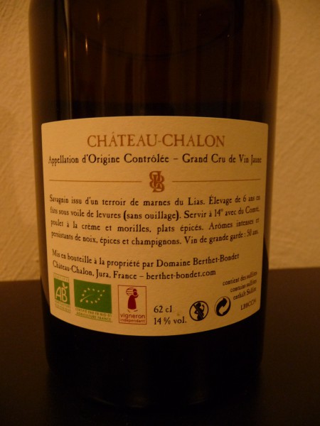 Chateau Chalon Vin jaune Grand Cru 2014