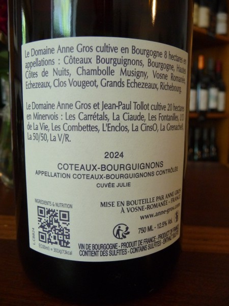 Coteaux Bourguignons Blanc "Cuvée Julie" 2024
