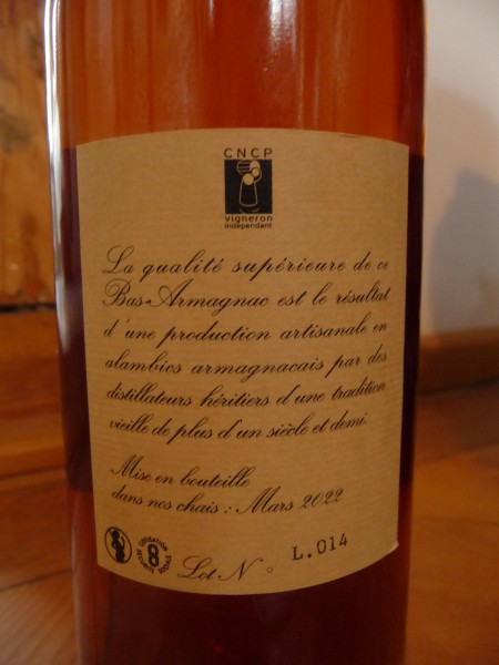 Bas-Armagnac Millésime 2008