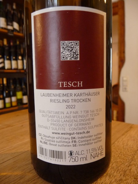 Riesling Karthäuser 2022