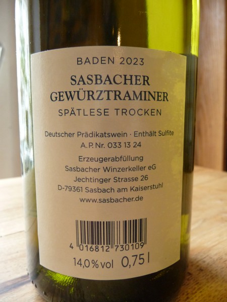 Gewürztraminer Spätlese trocken 2023