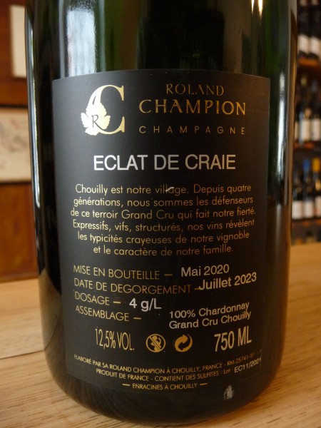 Champagne Eclat de Craie Blanc de Blancs Grand Cru