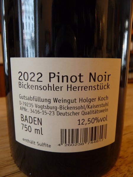 Pinot Noir "Herrenstück" 2022