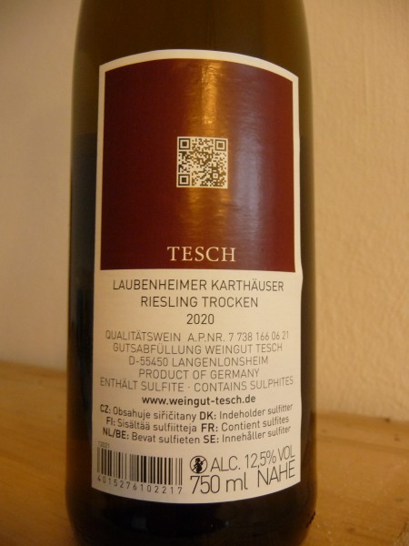 Riesling Karthäuser 2020