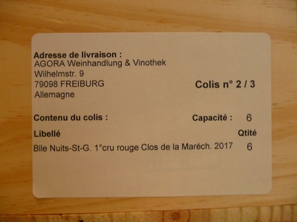 Nuits-St.-Georges 1er Cru "Clos de la Marechale" 2017