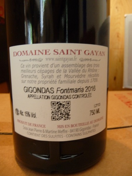 Gigondas "Fontmaria" 2016