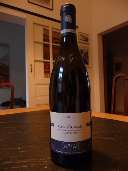 Vosne-Romanée "Les Barreaux" Millésime 2017