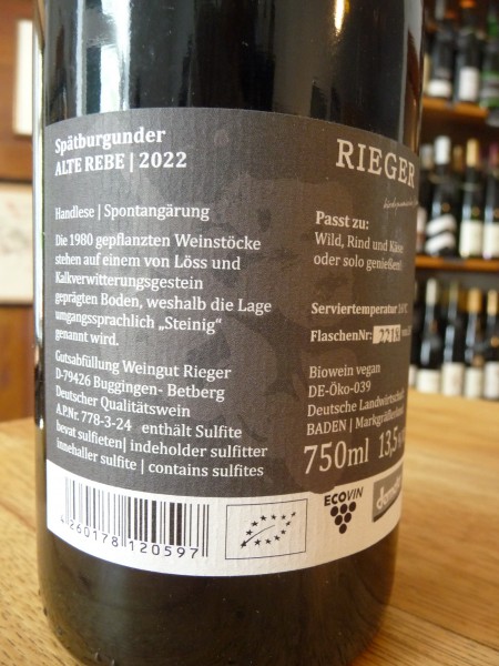 Spätburgunder Alte Rebe trocken 2022