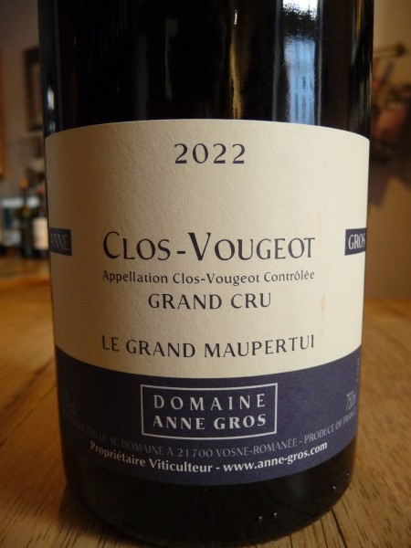 Clos Vougeot Grand Cru "Le Grand Maupertui" 2022