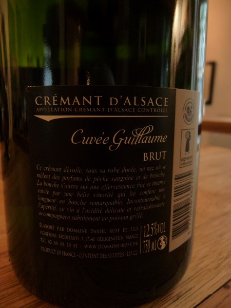 Crémant d`Alsace Brut Cuvée Guillaume
