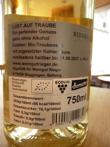 Lust auf Traube (bio, alkoholfrei)