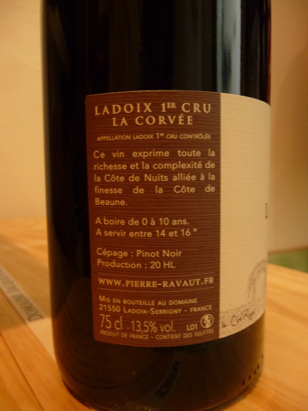 Ladoix 1er Cru "La Corvée" 2018