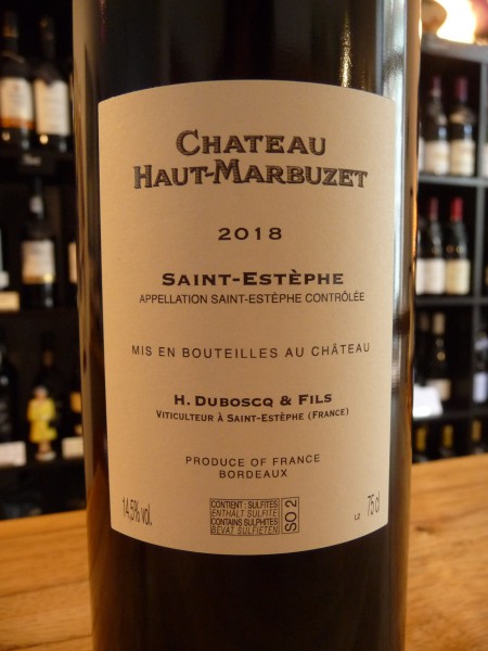 Chateau Haut-Marbuzet St. Estèphe 2018
